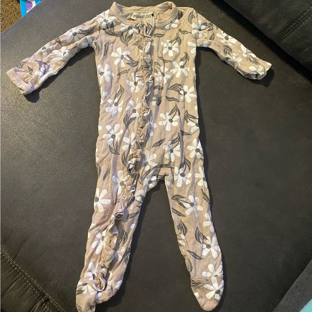 SpearmintLove footie onesie newborn